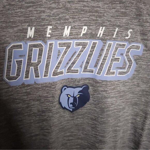 NBA Memphis Grizzlies Grey Athletic Top Small - Picture 3 of 5
